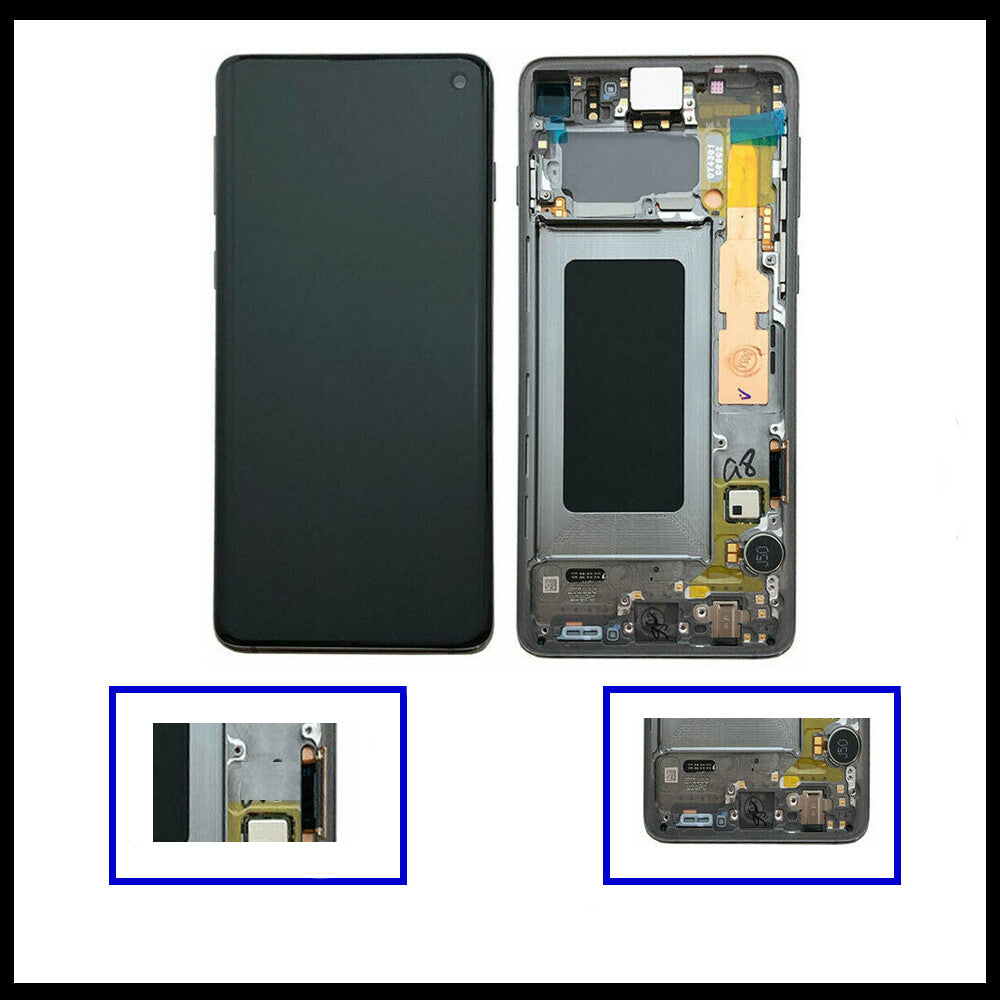 For Samsung Galaxy S10 Plus / SM-G975F Silver Display Screen Replacement LCD