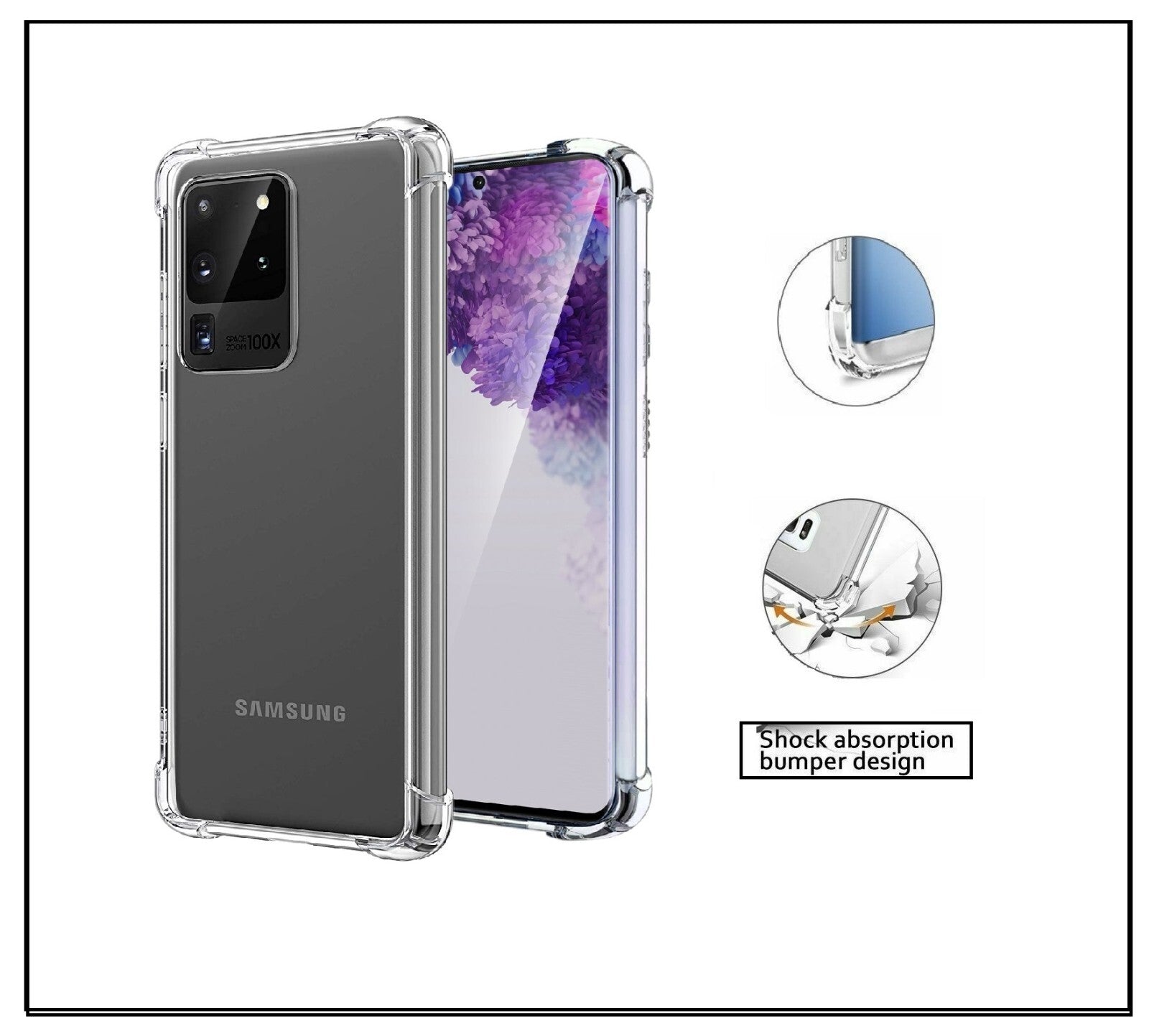 For Samsung Galaxy S20 Ultra 5G King Kong & Silicon Shockproof Case Cover
