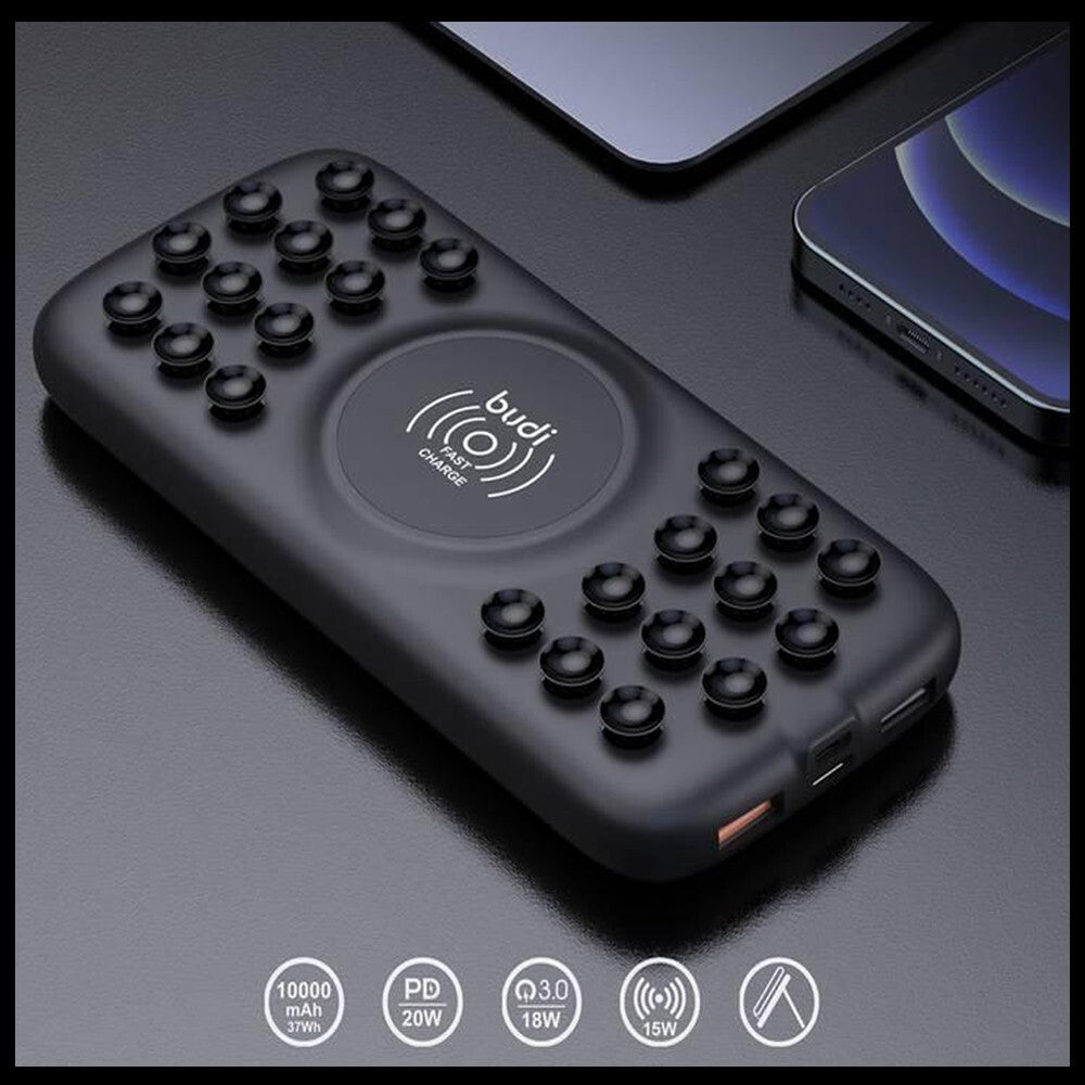 Budi 10000 mAh Wireless Pocket Power Bank
