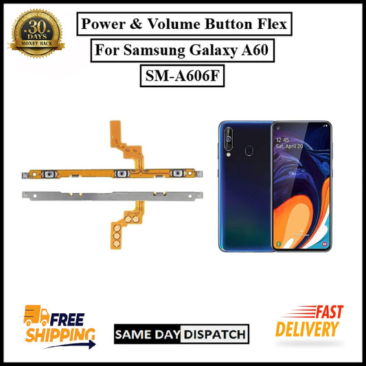 For Samsung Galaxy A60 A606F Power Flex Cable & Volume Button Flex Replacement