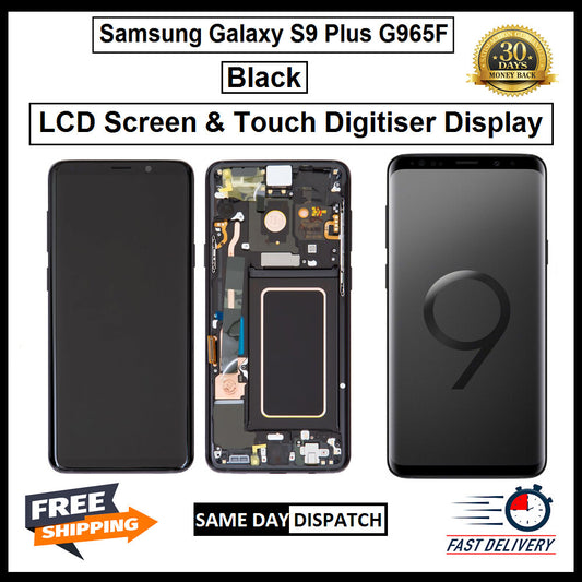 For Samsung Galaxy S9 Plus / SM-G965F Black Display Screen Touch Replacement LCD