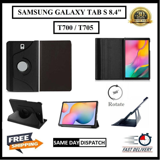 For Samsung Galaxy Tab S 8.4" SM-T700 / T705 360° Rotating Stand Covers