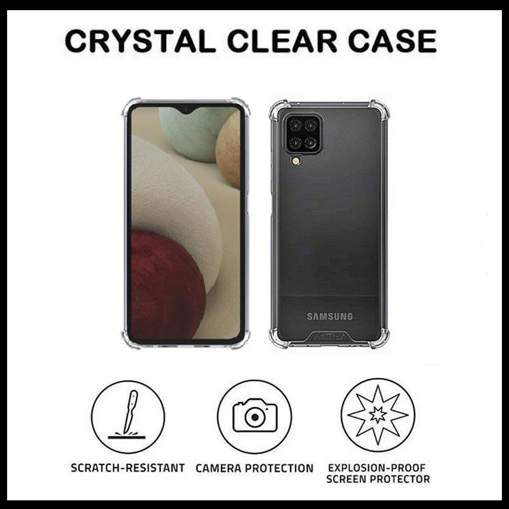 For Samsung Galaxy A12 King Kong Anti Burst & Silicon Shockproof Case Cover