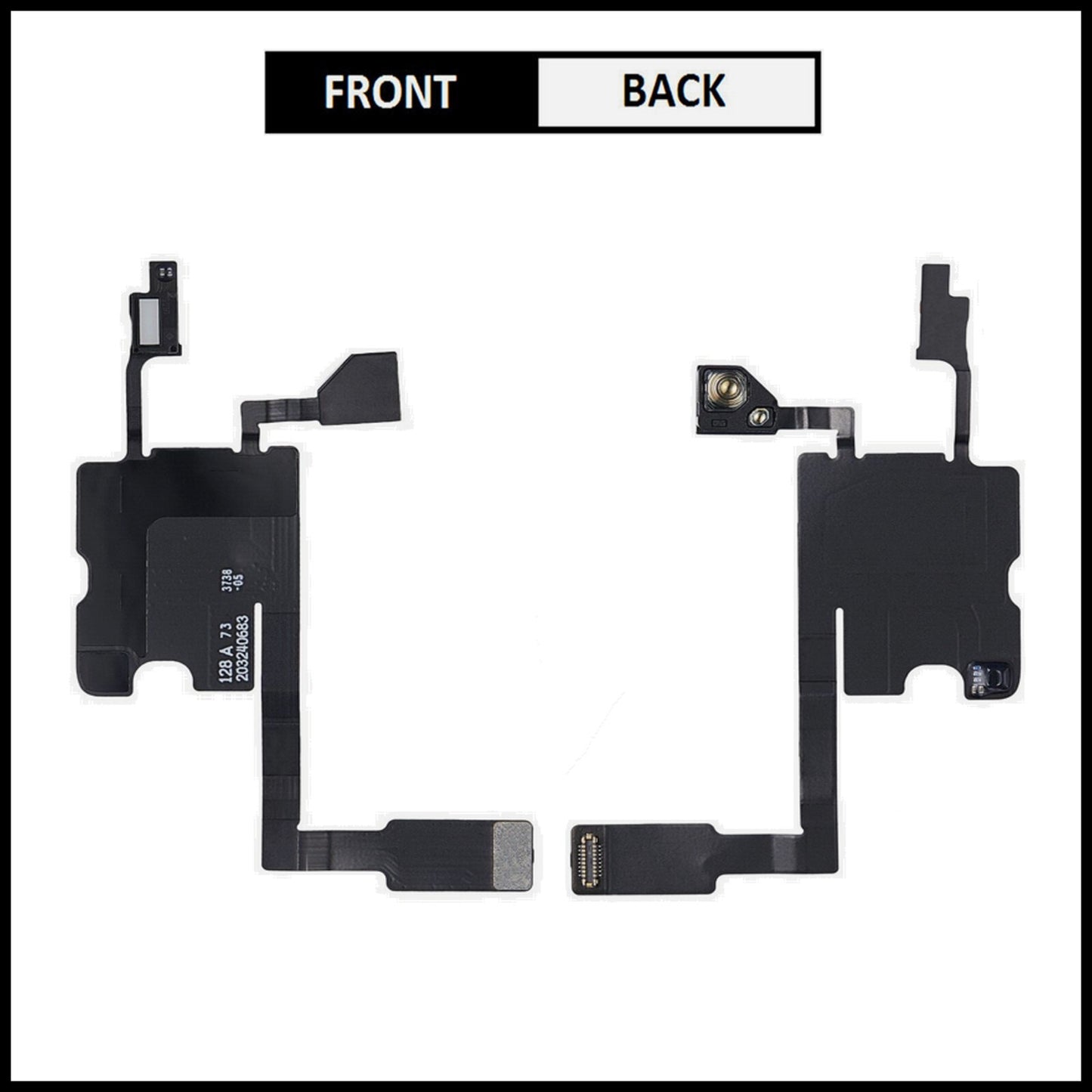 For iPhone 14 Pro Ear Speaker Sensor With Proximity Mic Earpiece Sensor Flex