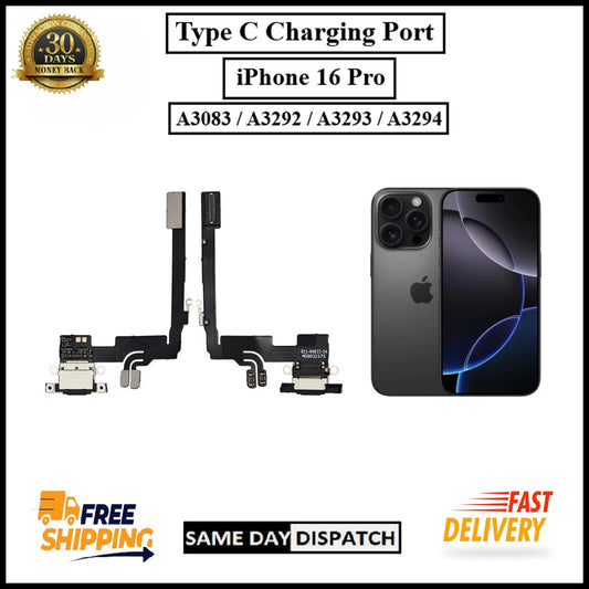 For Apple iPhone 16 Pro Type C Charging Port Flex Cable Replacement