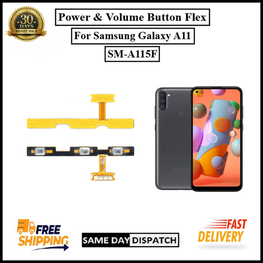 For Samsung Galaxy A11  A115F Power Flex Cable & Volume Button Flex Replacement
