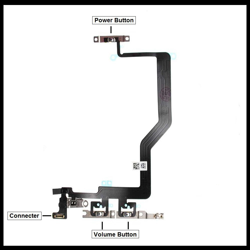 For iPhone 12 Pro Max Power Flex Cable & Volume Button Flex Replacement