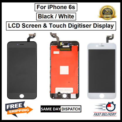 For iPhone 6S Black and White 3D Premium Version Replacement Digitizer Display
