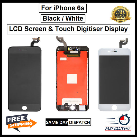 For iPhone 6S Black and White 3D Premium Version Replacement Digitizer Display