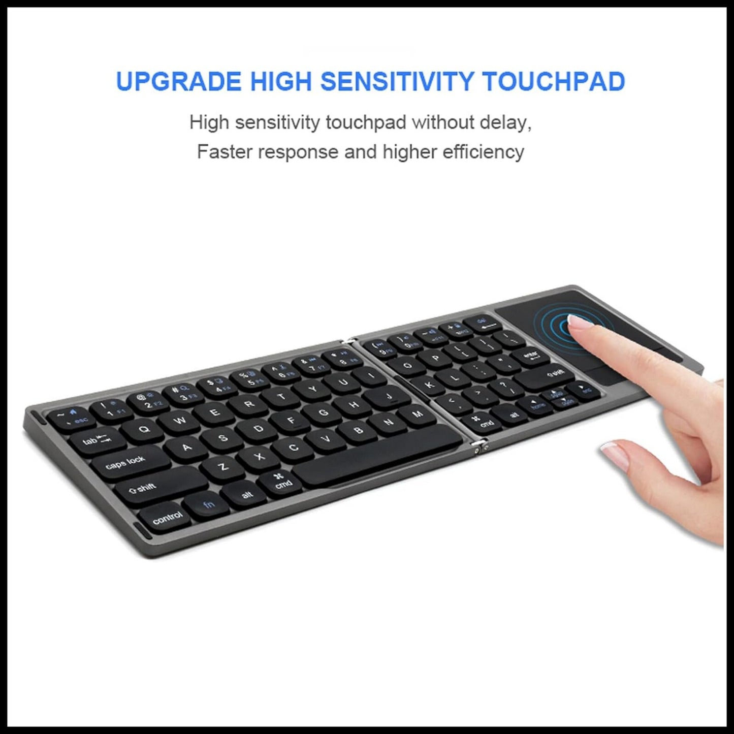 Dadu Folding Wireless Bluetooth Keyboard With Touchpad For IOS/ Android /Windows