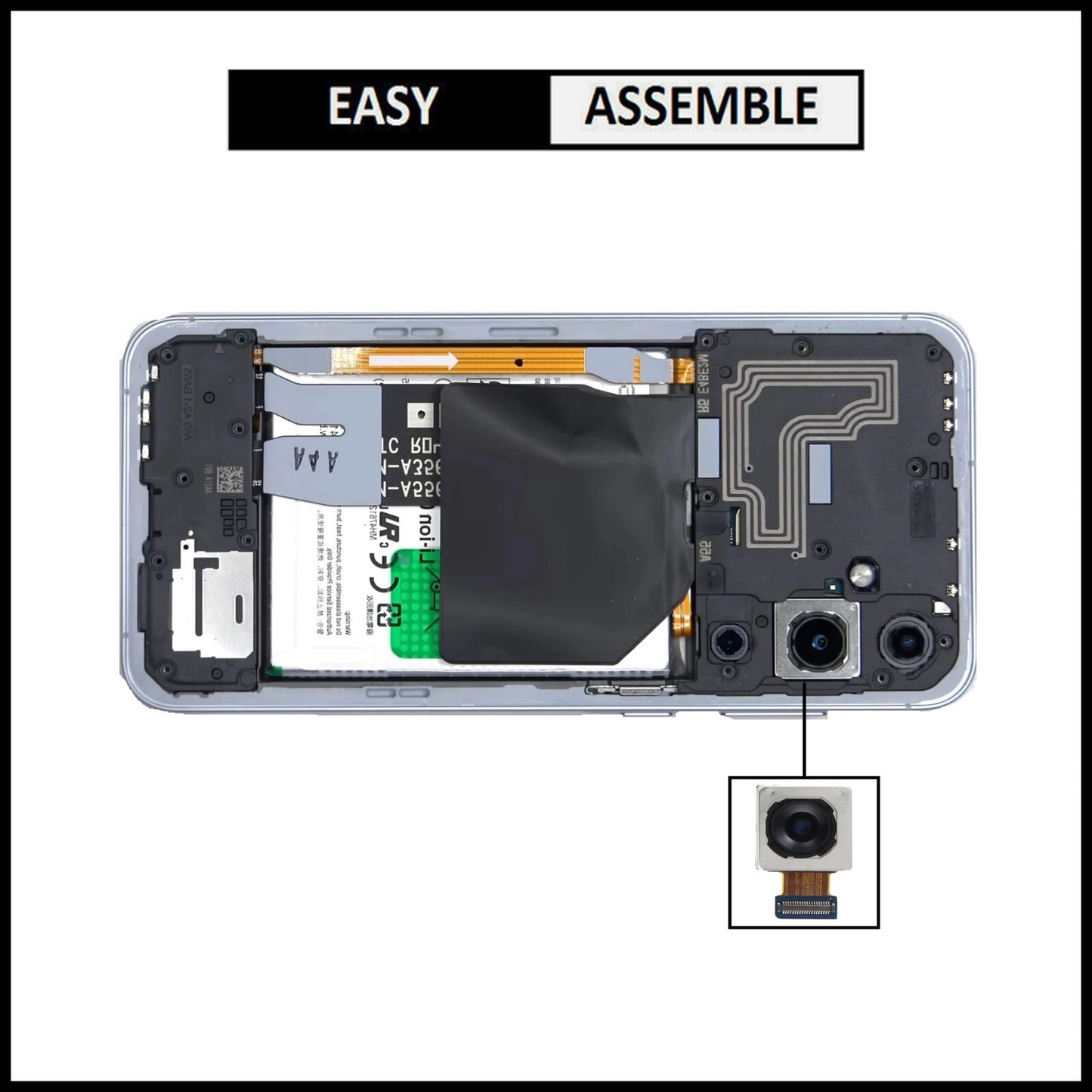 For Samsung Galaxy A55 5G / SM-A556V Genuine Rear (Back) Main Camera Replacement
