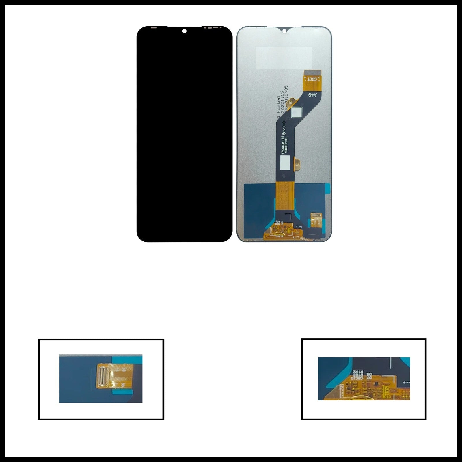 For Tecno Spark 8 / KG6 / KG6k  LCD Display screen Touch Digitizer Replacement
