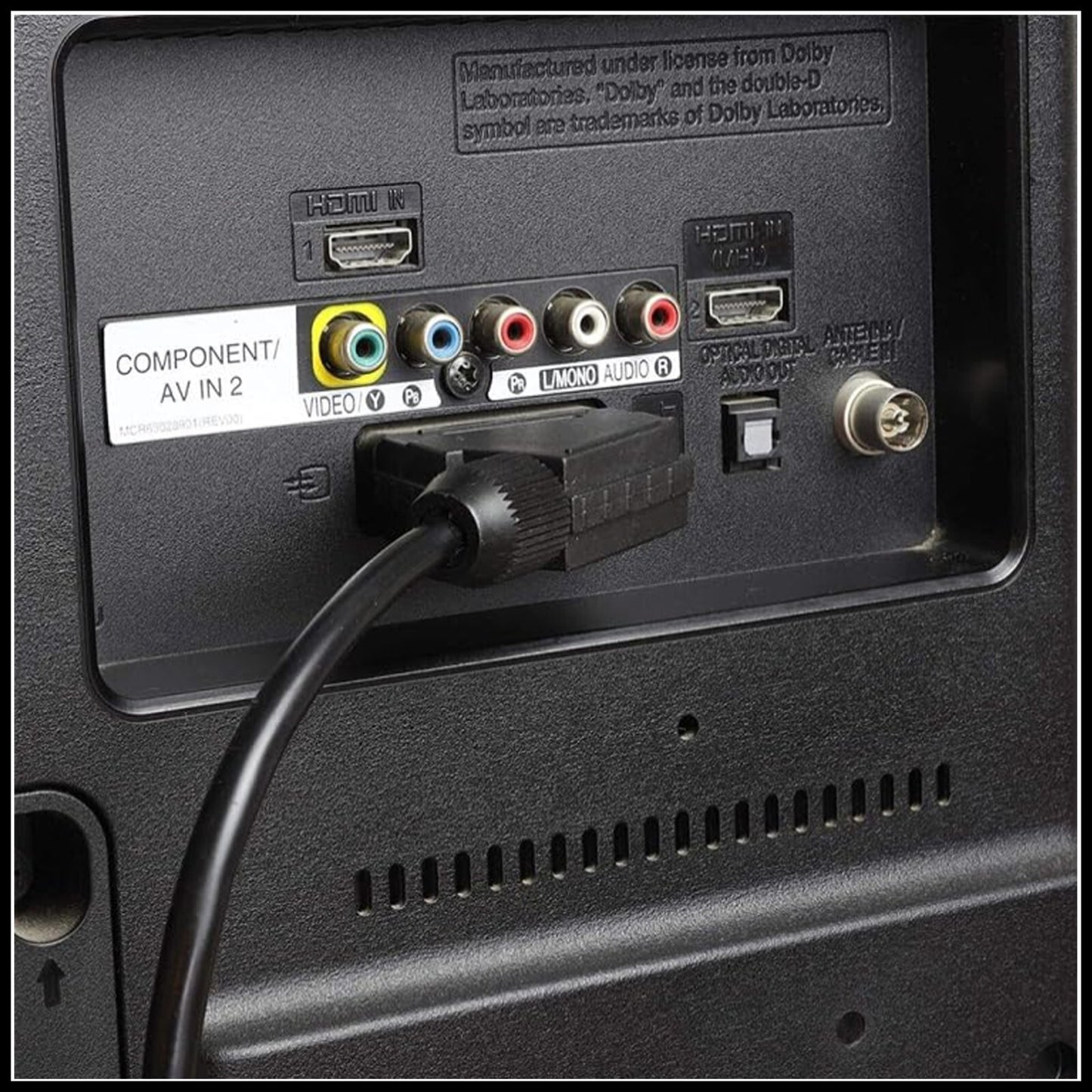 For Premium SCART Lead Cable Fully Wired 21 Pin RGB Compatible With SKY TV DVD