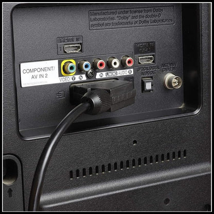 For Premium SCART Lead Cable Fully Wired 21 Pin RGB Compatible With SKY TV DVD