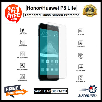 2 Pack Huawei P8 P10 P20 P30 Lite Psmart 2019 2020 2021 Tempered Glass Protector