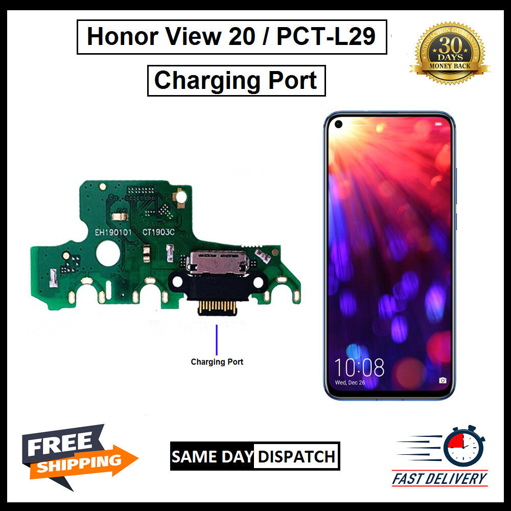 For Huawei Honor View 20 / V20 PCT-AL10 USB Replacement Charging Port Board Flex