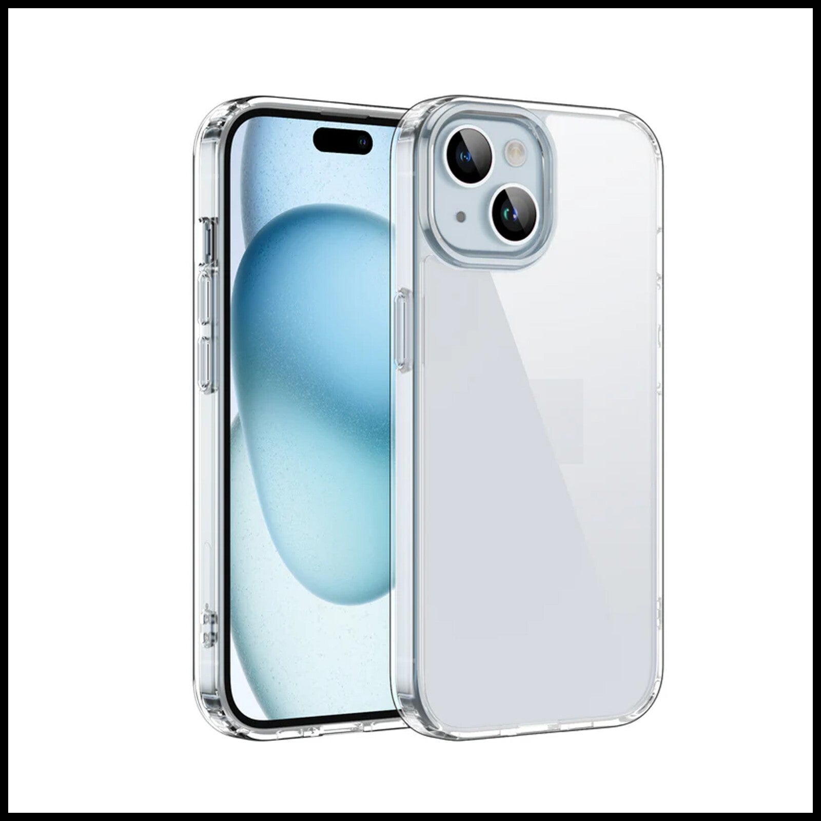 For Apple iPhone 15 Plus Slim Clear Shockproof Gel Phone Cover