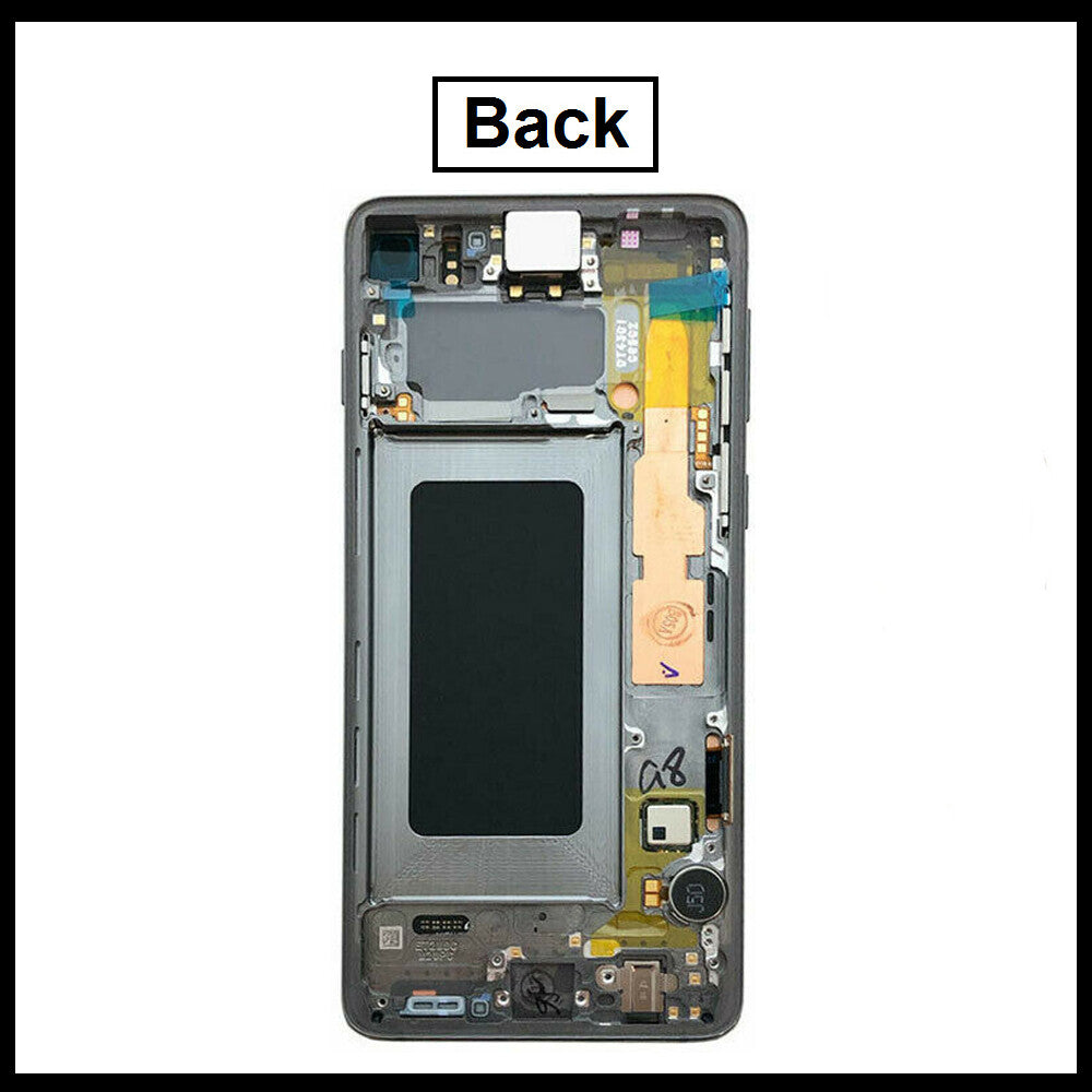 For Samsung Galaxy S10 / SM-G973F Silver Display Screen Touch Replacement LCD