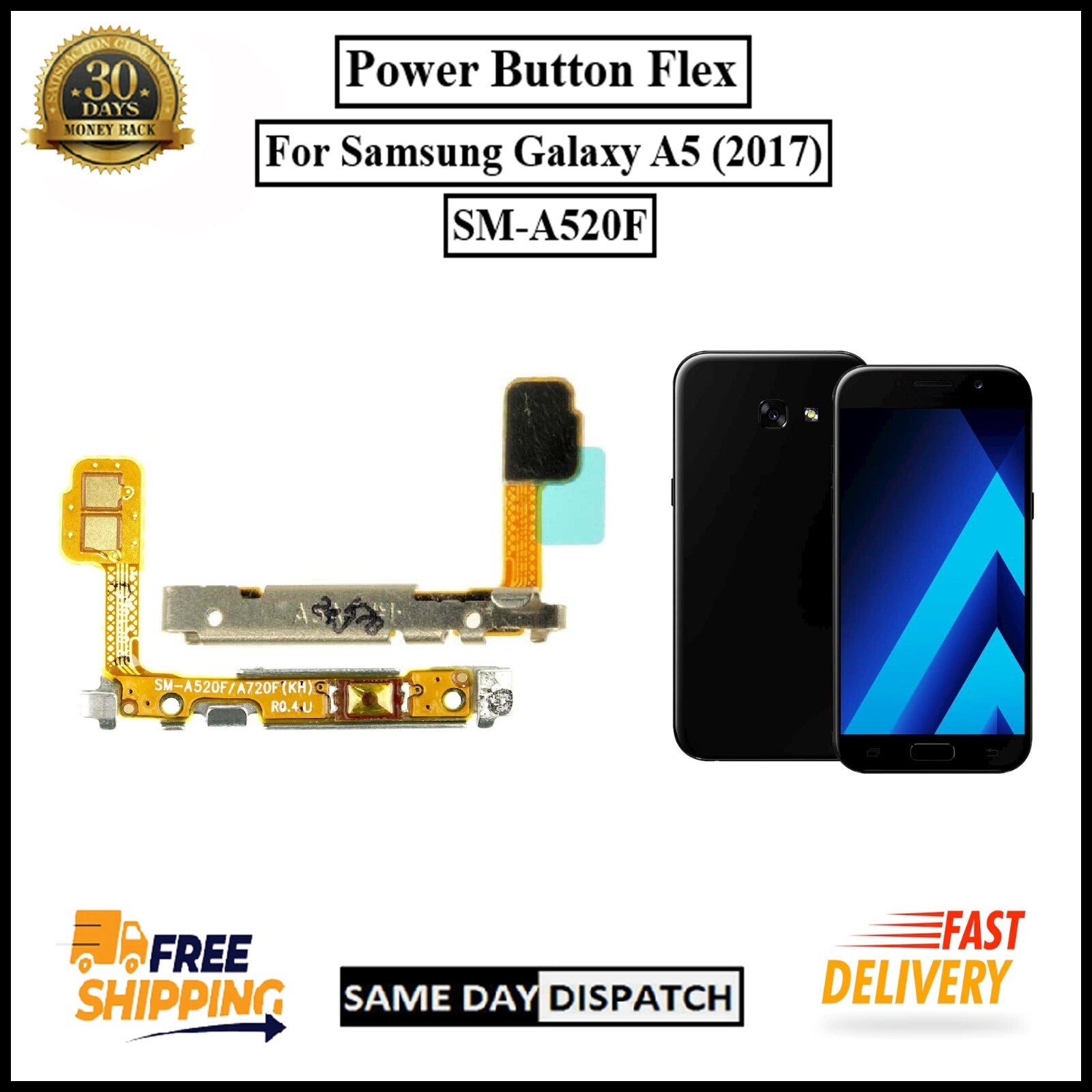 For Samsung Galaxy A5 (2017) / SM-A520F Power Button Flex Cable Replacement