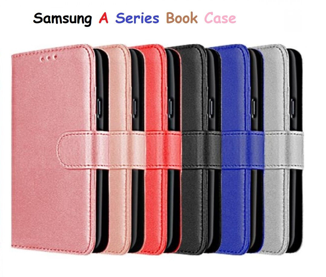 Leather Flip Case For Samsung 4G & 5G (A12, A22, A32, A42, A52, A72 ) A02S, A02 