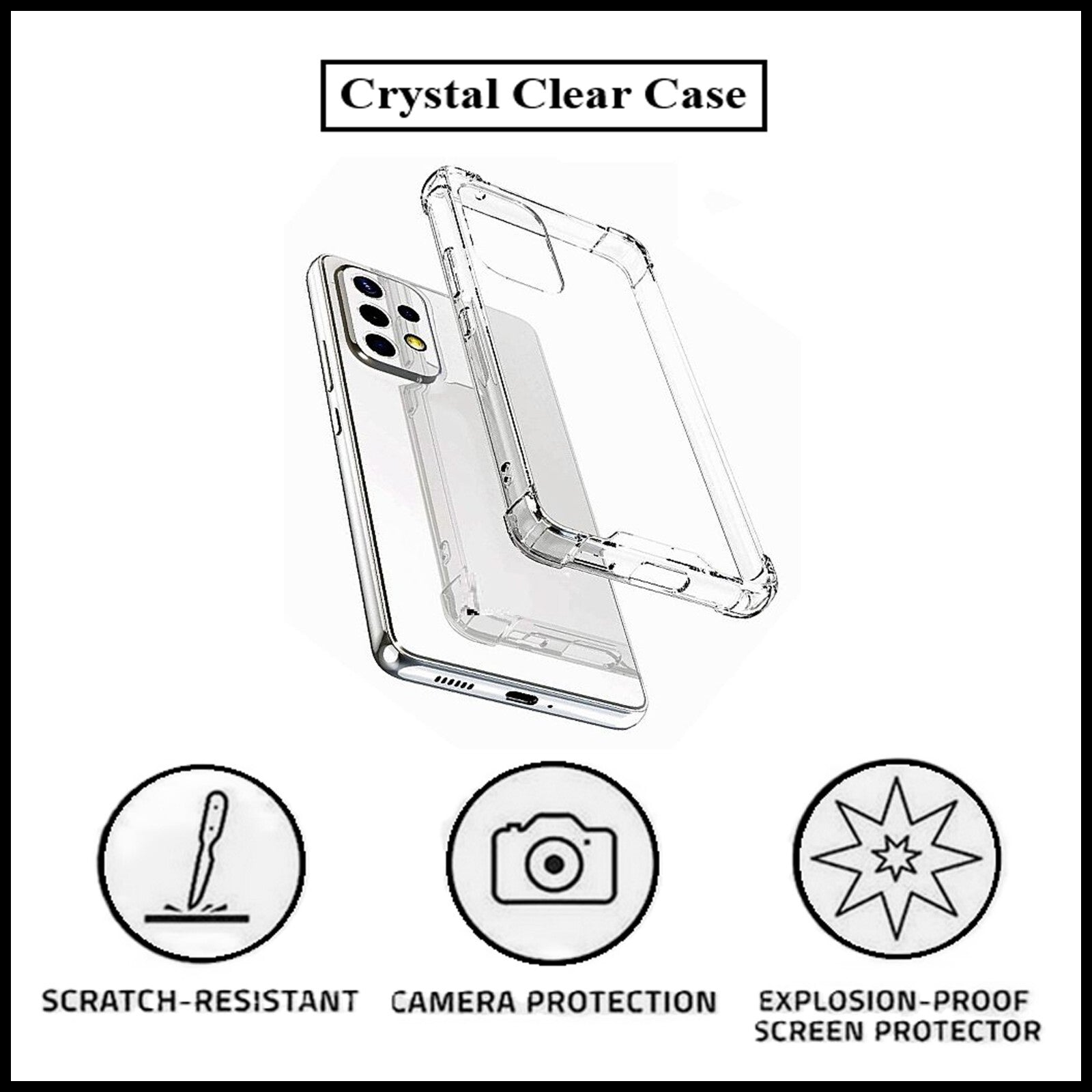 For Samsung Galaxy A23 4G/5G King Kong Anti Burst &Silicon Shockproof Case Cover