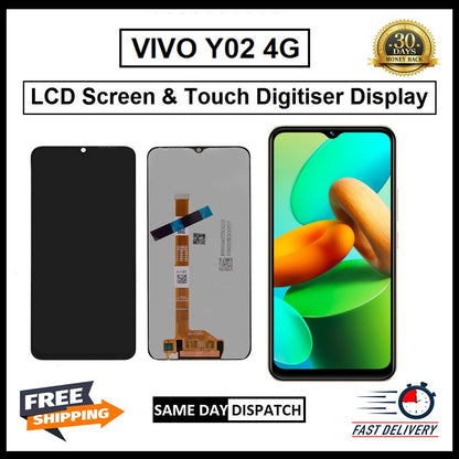 For Vivo Y02 4G  Display Screen Touch Digitizer Replacement  LCD