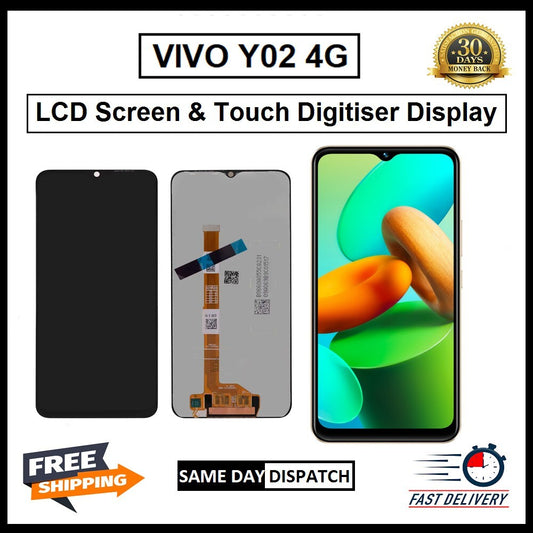 For Vivo Y02 4G  Display Screen Touch Digitizer Replacement  LCD