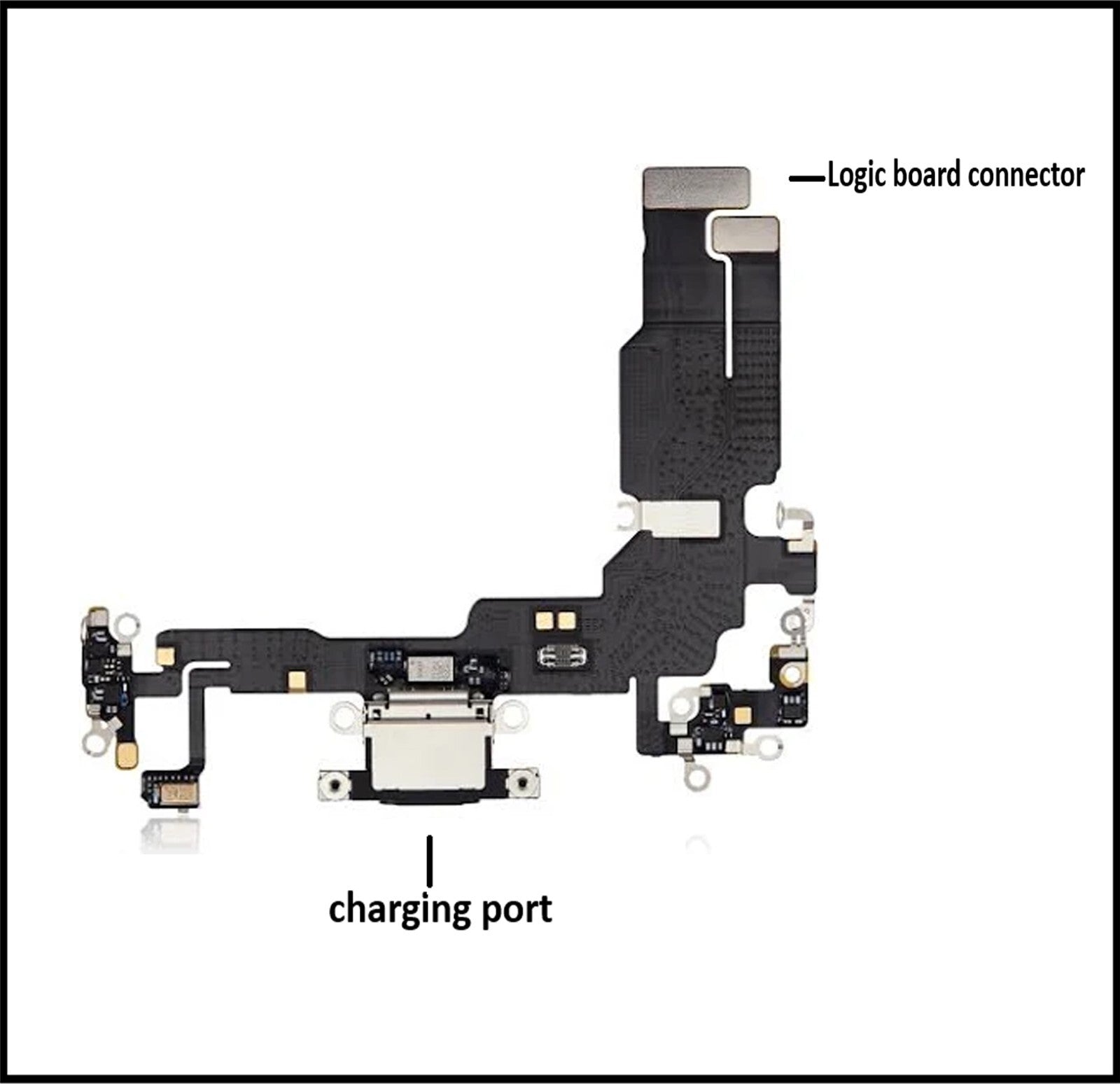 For Apple iPhone 15 Type C Charging Port Flex Cable Replacement