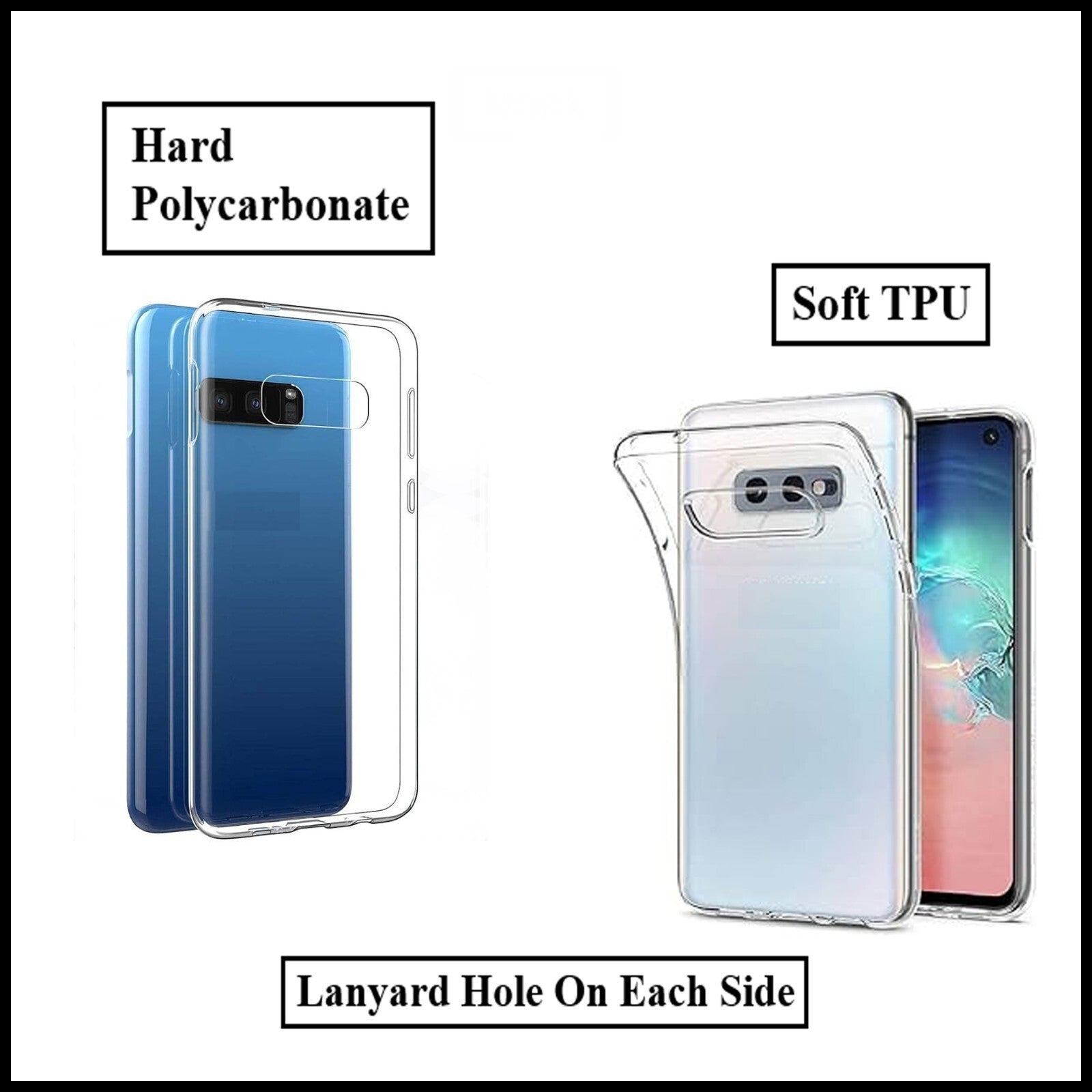 For Samsung Galaxy S10e Slim Clear Shockproof Gel Phone Cover