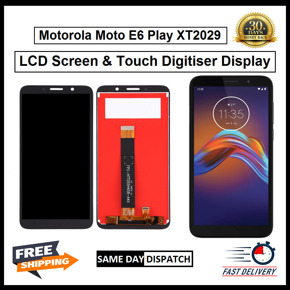 Motorola Moto E6 Play XT2029 Display Screen Touch Digitizer Replacement LCD
