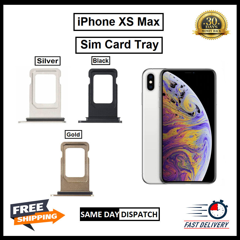NEW REPLACEMENT FOR iPHONE XS MAX SIM TRAY SIM HOLDER SIM SLOT