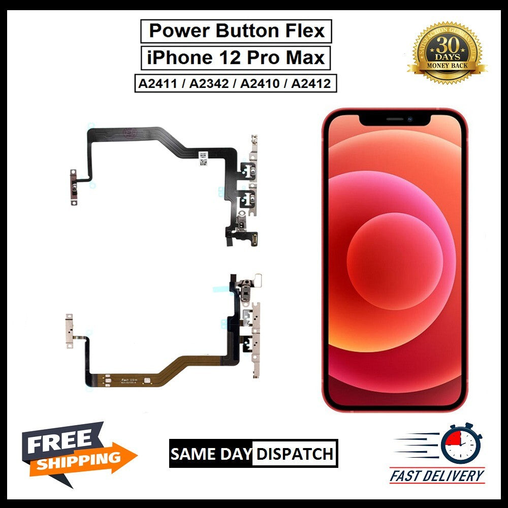 For iPhone 12 Pro Max Power Flex Cable & Volume Button Flex Replacement