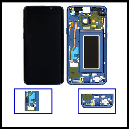For Samsung Galaxy S9 Blue Display Screen Touch Replacement LCD