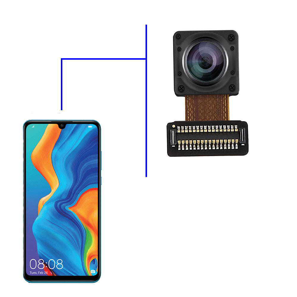 For Huawei P30 Lite MAR-LXR Front Camera With Front Facing 
