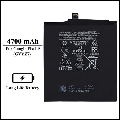 For Google Pixel 9 (GVYZ7) 4700mAh+ Internal Replacement Battery