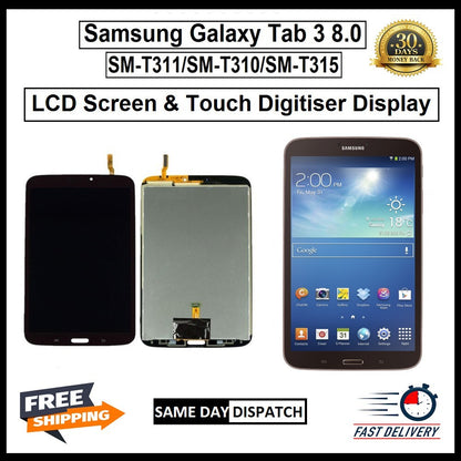 For Samsung Galaxy Tab 3 8.0 T311 T310 T315 LCD Display Touch Screen Replacement