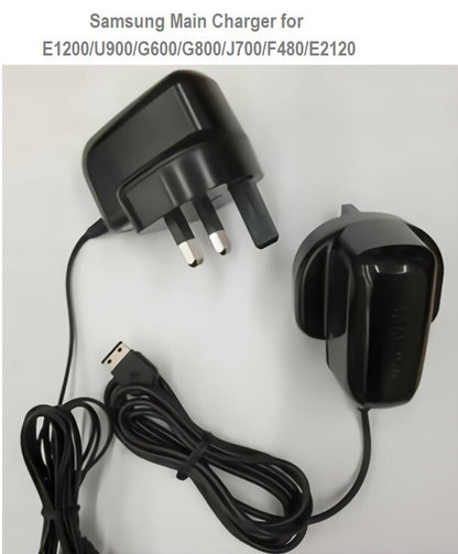 Genuine Samsung Main Charger for E1200-U900-G600-G800-J700-F480-E2120