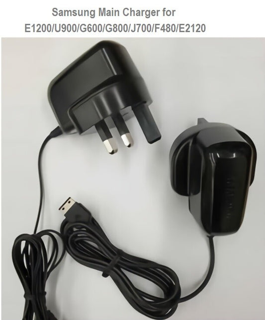 Genuine Samsung Main Charger for E1200-U900-G600-G800-J700-F480-E2120
