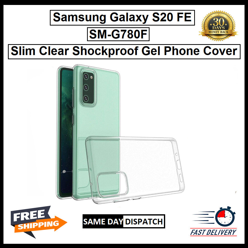 For Samsung Galaxy S20 FE / SM-G780F Slim Clear Shockproof Gel Phone Cover