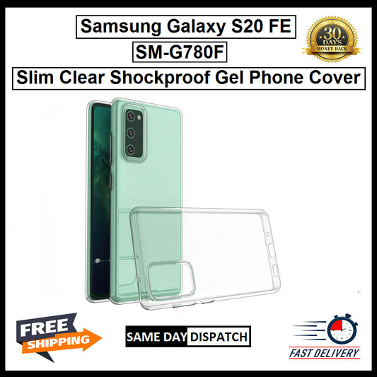 For Samsung Galaxy S20 FE / SM-G780F Slim Clear Shockproof Gel Phone Cover