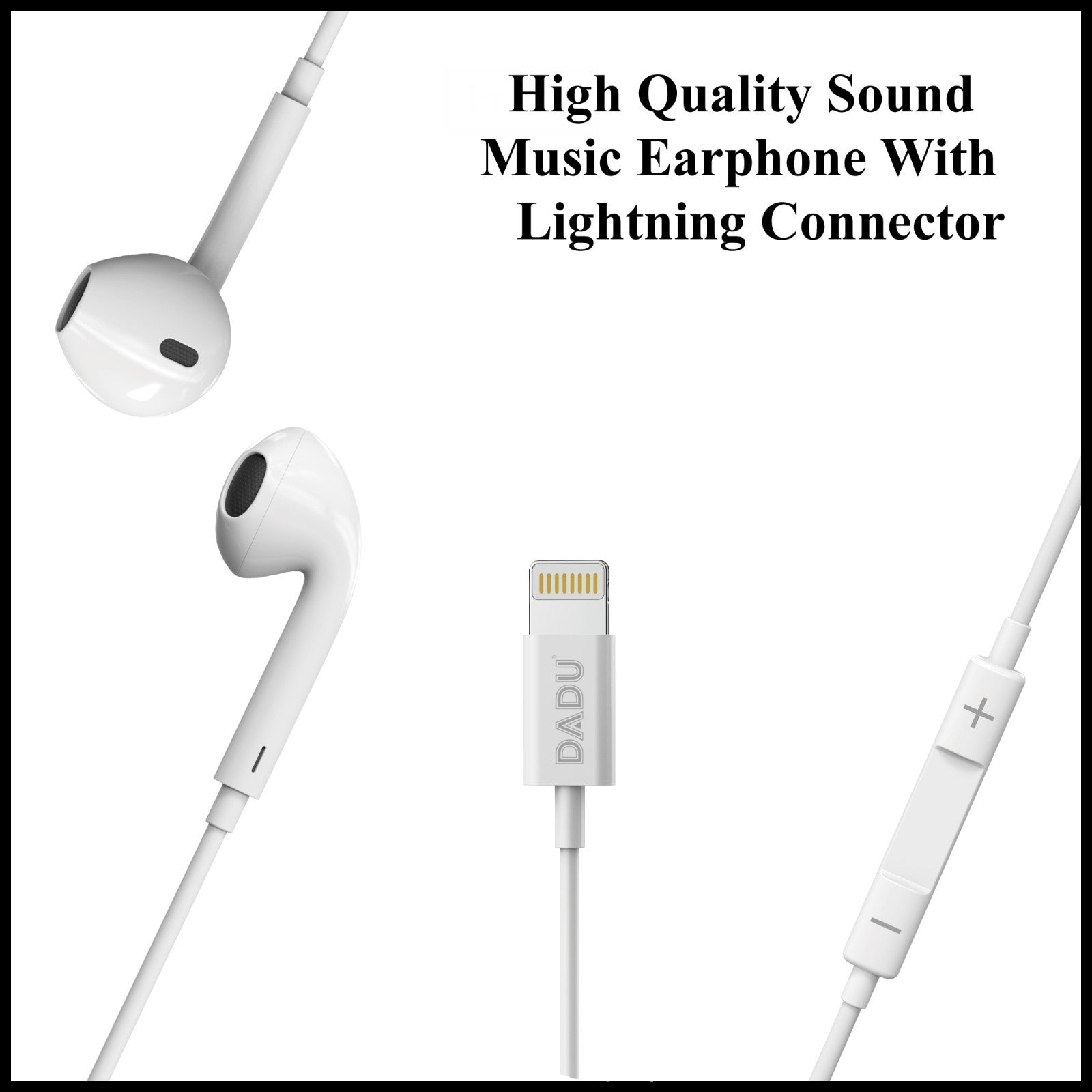 For Dadu iPhone Wired Earphones Headphones Handsfree Only For iPhone Device