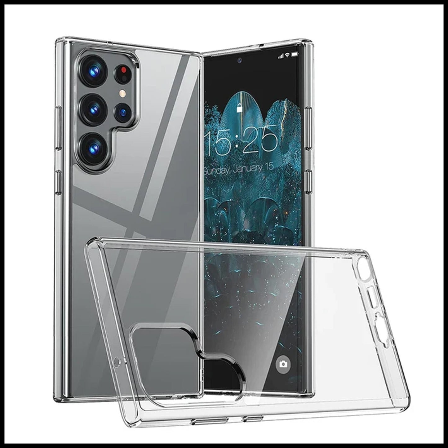 For Samsung Galaxy S24 Ultra Slim Clear Shockproof Gel Phone Cover