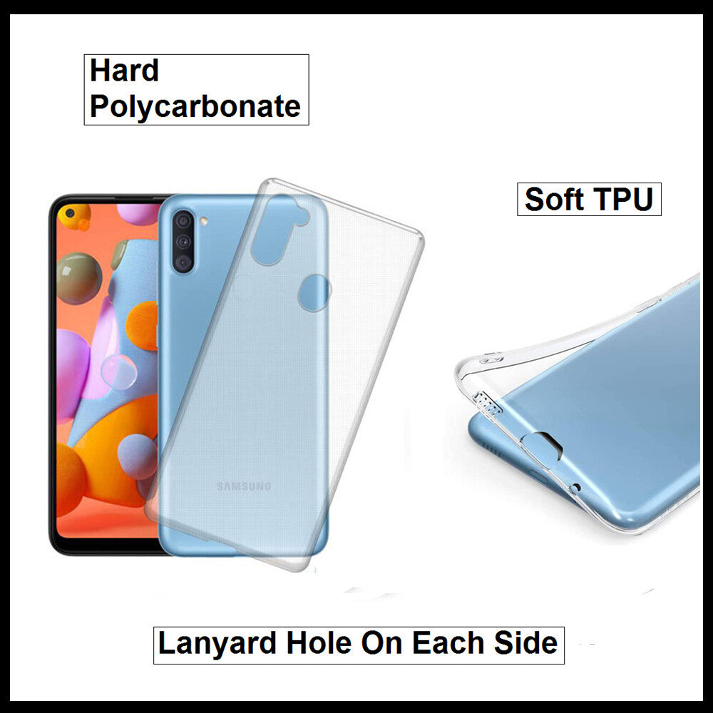 For Samsung Galaxy A11 Slim Clear Shockproof Gel Phone Cover