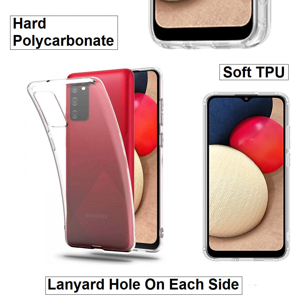 For Samsung Galaxy A02s Slim Clear Shockproof Gel Phone Cover