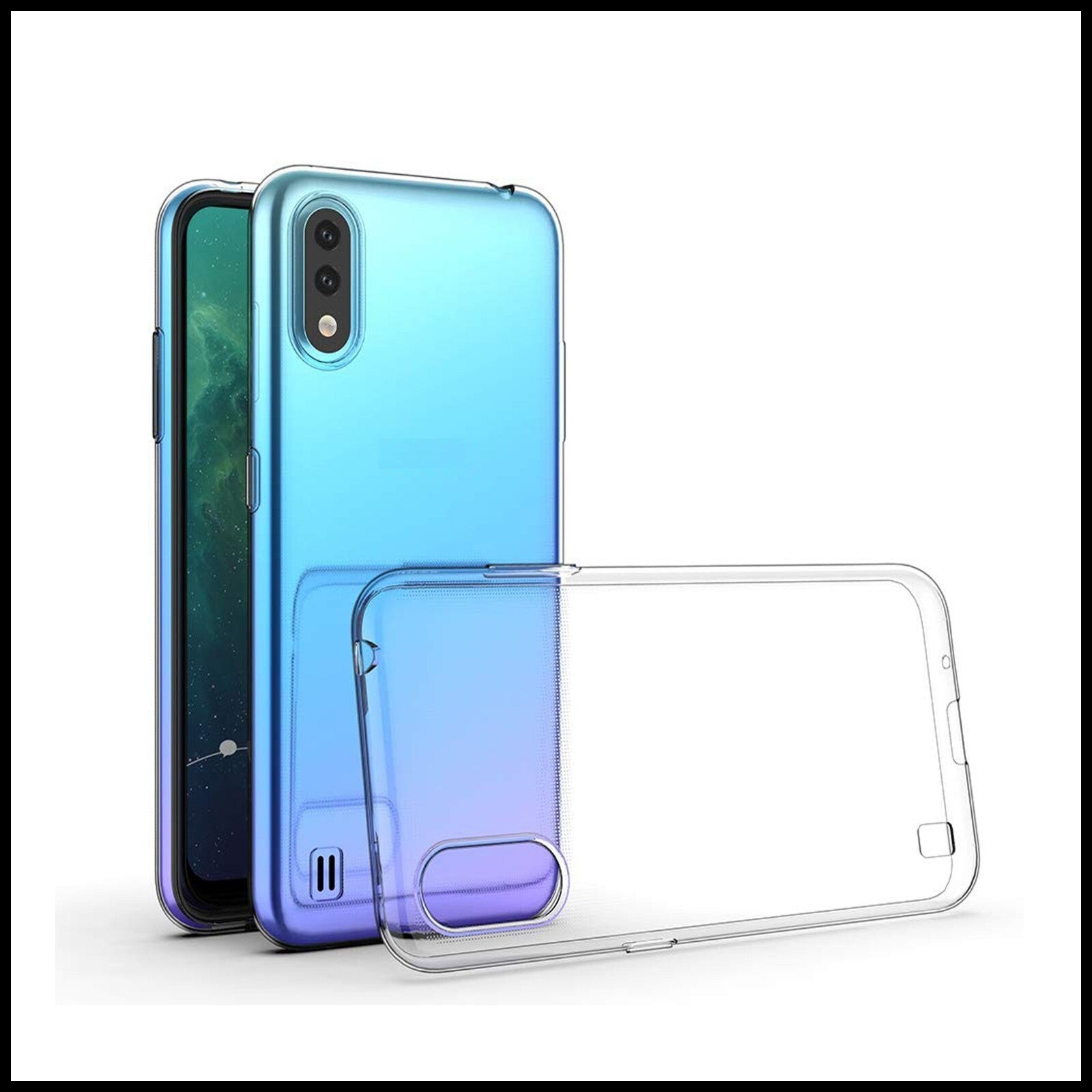For Samsung Galaxy A01 Slim Clear Shockproof Gel Phone Cover