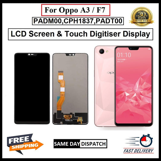 For Oppo A3 / F7 LCD Display Screen Touch Digitizer Replacement