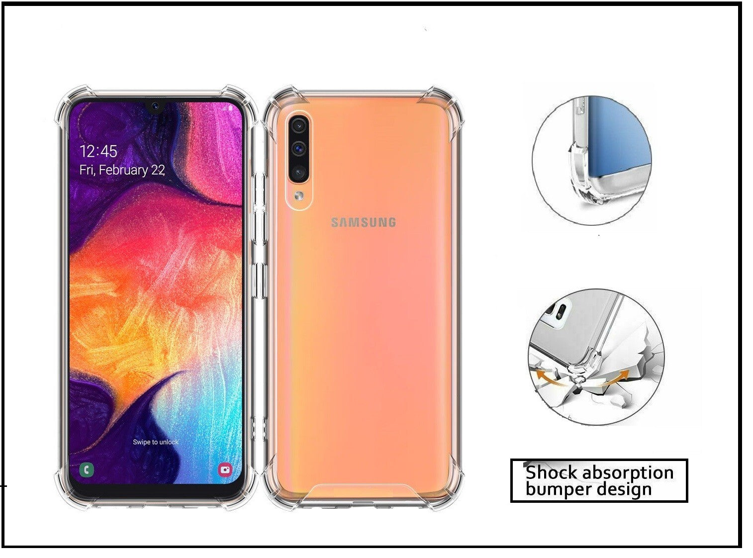 For Samsung Galaxy A50 King Kong Anti Burst & Silicon Shockproof Case Cover