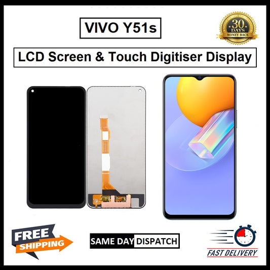 For Vivo Y51s  Display Screen Touch Digitizer Replacement  LCD