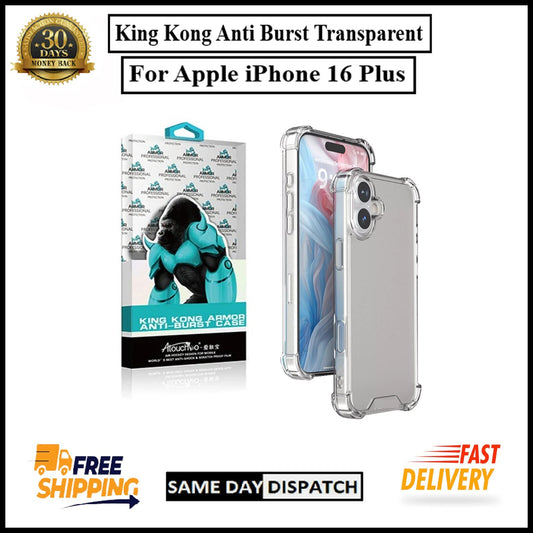 For Apple iPhone 16 Plus King Kong Anti Burst & Silicon Shockproof Case Cover