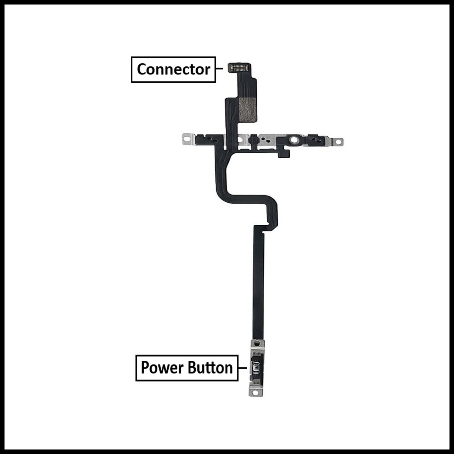 For iPhone 15 Pro Max Power Flex Cable & Volume Button Flex Replacement
